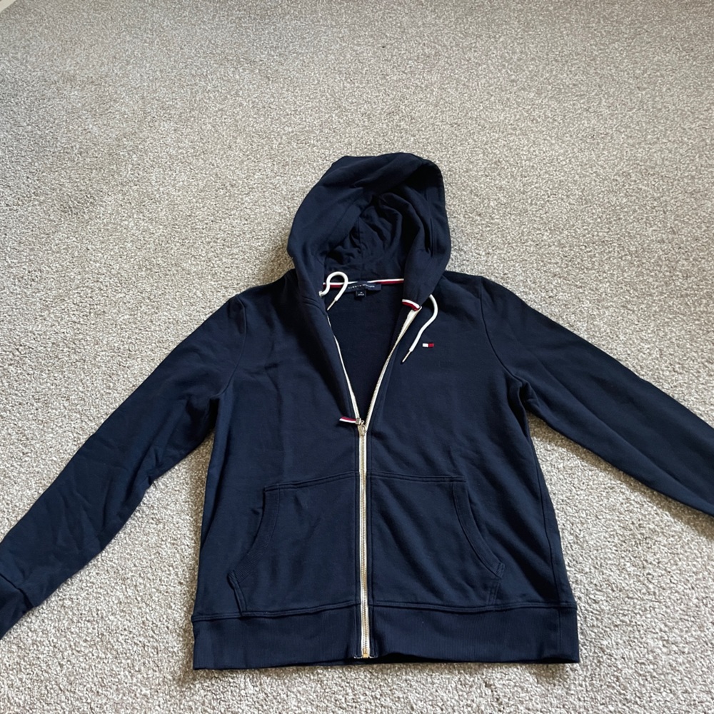 Tommy Hilfiger Black Textured Fabric